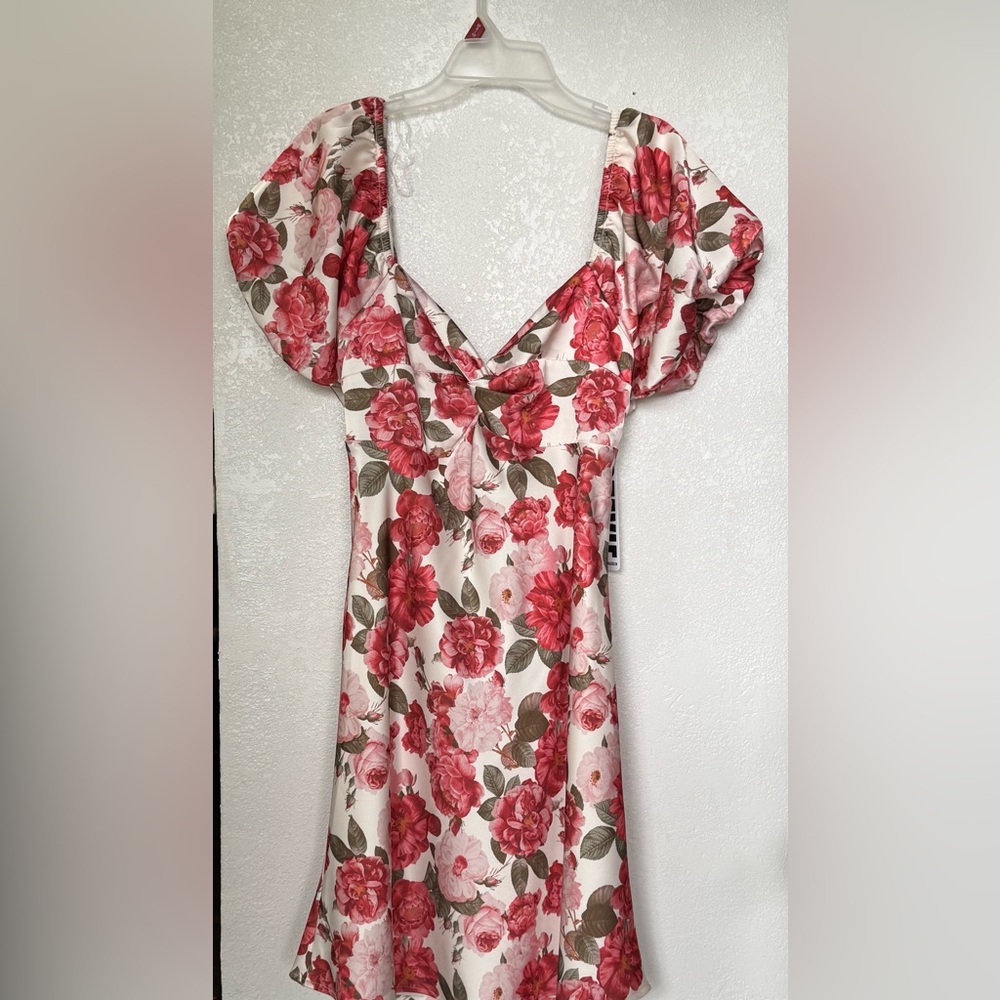 Floral Puff Sleeve Dress